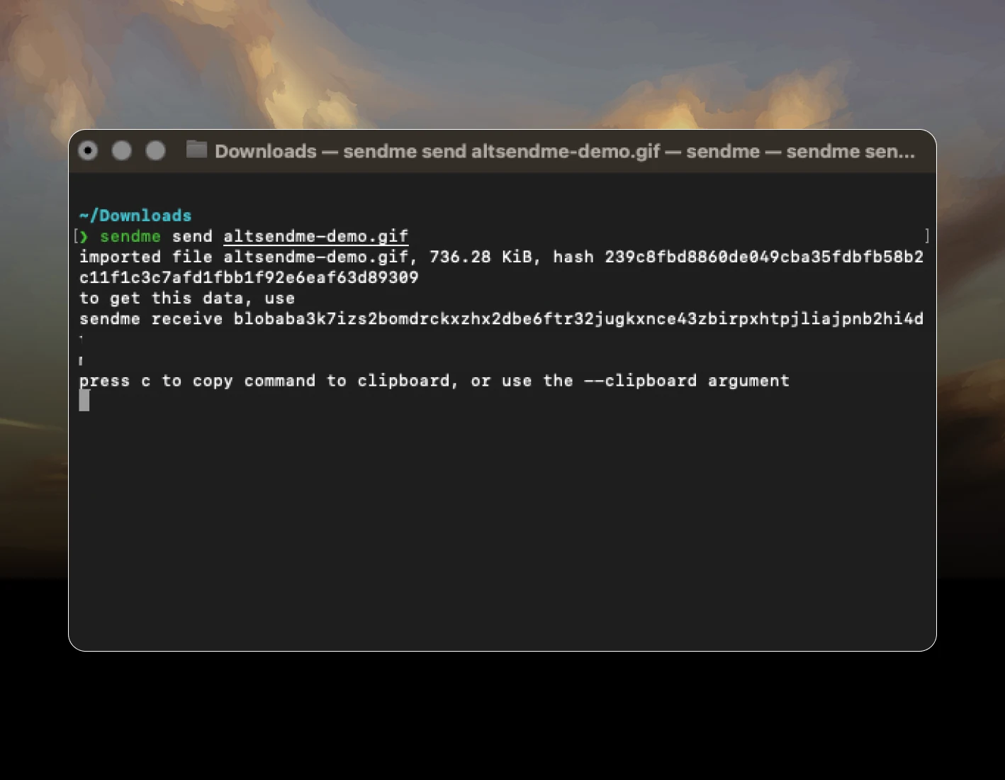 Command line interface